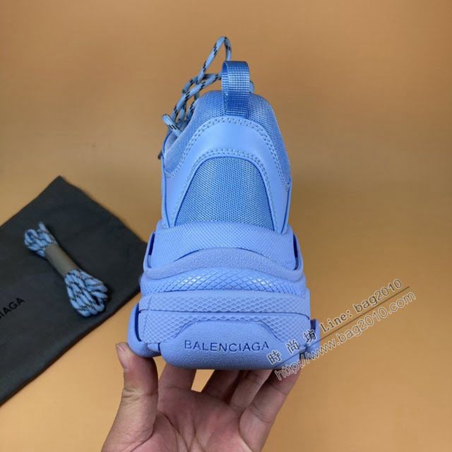 Balenciaga經典款男女鞋 巴黎世家頂級版本1代Triple S大底LOGO老爹鞋 Balenciaga情侶款老爹鞋  hdbl1200